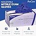 Medical Exam Disposable Nitrile Gloves Small, 400 Count - Powder Free, Rubber Latex Free, Food Safe, Surgical Grade, Ambidextrous, Textured Tips, 3 Mil Thickness - Cool Blue (2 Boxes of 200)