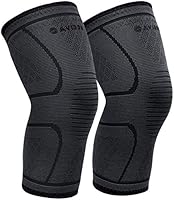 AVIDDA Knee Support Brace 2 Pack - Compression Knee Sleeves for Arthritis, Joint Pain, Ligament Injury, Meniscus Tear,...