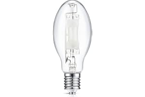 Rossesay 1 Pack 400w M59 Metal Halide Lamp Mh400/u/mog Metal Halide Bulbs Mogul Base High Intensity Discharge Lamps Energy Efficient Hid Lamps Ed28 Clear Finish 4000k Large Light Bulb
