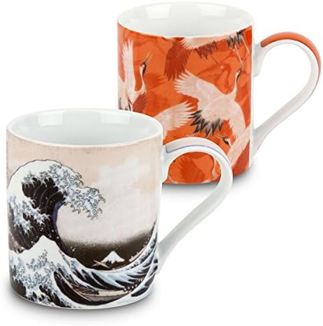 Waechtersbach Japanese Fine Art Porcelain Mugs (Set of 4)