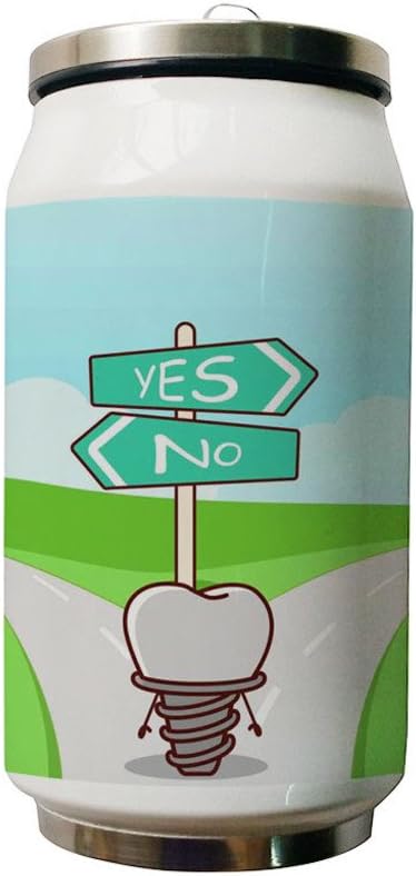 Yes or No Double Layer Vacuum-Insulated Stainless Steel Water Bottle 280 ml(10 ounce)