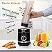 Personal Blender, Doctor Hetzner 300W High-Speed Smoothies Maker Juice Blender with a 20oz/600ml Portable Sport Bottle BPA-free Tritan Take-along Jar, Black