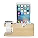 Apple Watch Series 2 Stand, Maxboost Apple Watch Wood Charging Stand Docking Station Cradle Holder for iPhone 7 6 6S Plus,SE 5S 5C 5 Apple Watch Series 2 &Series 1 38mm/42mm (100% Natural Bamboo Wood)