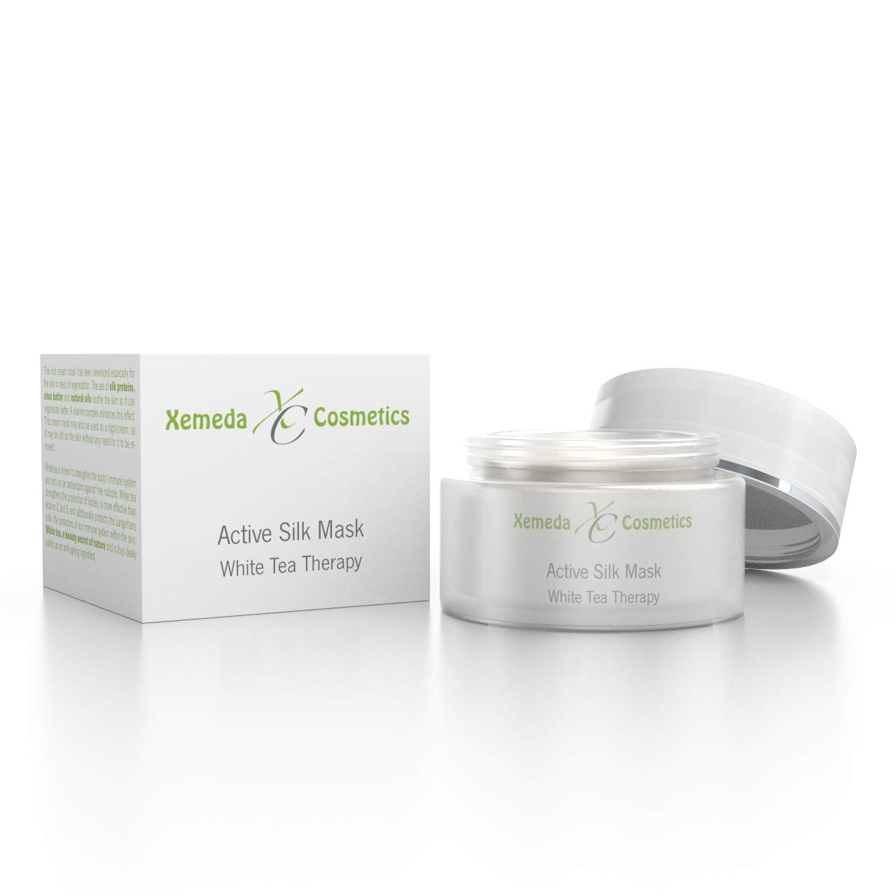 Regenerating Face Mask & Night Cream with Natural Oils, White Tea und Silk Proteins - Intensive Care for Fresh & Youthful Skin - Natural Cosmetics 50 ml - Made in Germany