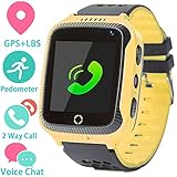 Kids Smart Watch Phone for Girls Boys with GPS Locator Pedometer Fitness Tracker Touch Camera Games Flashlight Anti Lost Alarm Clock Holiday Birthday Gifts