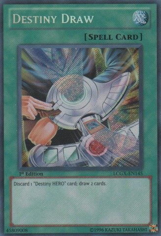 Yu-Gi-Oh! - Destiny Draw (LCGX-EN145) - Legendary Collection 2 - 1st Edition - Secret Rare
