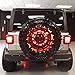 SUNPIE Jeep JL Third Brake Light Spare Tire LED Ring Designed for 2018 2019 Wrangler JL JLU Models with Back Up Camera (Enlarged Center Hole)thumb 3
