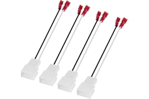 4 Pack 72-8104 Speakers Harness Adapter for Toyota Subaru Mitsubishi Speaker Wire Harness Connectors Plug with for Toyota Rav