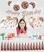 EpiqueOne 36-Piece Rose Gold Birthday Kit | Includes Happy Birthday Banner, Rose Gold Balloons, Tissue Pom Poms & Tassels | Easy to Set Up | Also Ideal for Bridal and Baby Showers & More