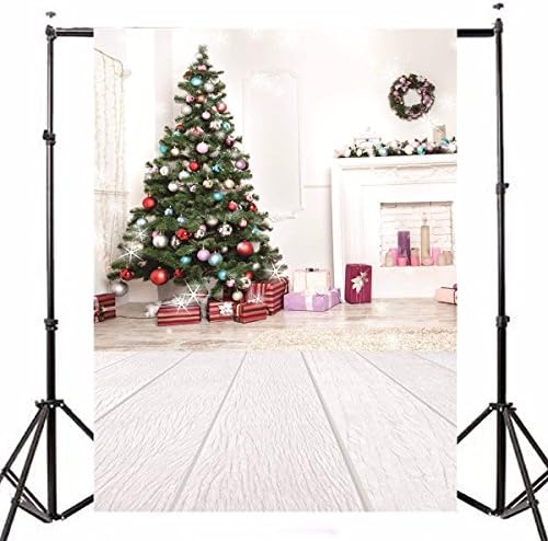 by LussoLiv 1.5x2.1m Christmas Wooden Ground Photography Vinyl Background Studio Backdrop