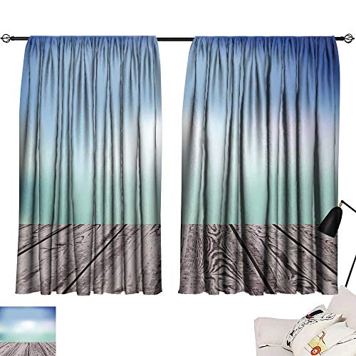 Sinxy Case Thermal Curtains Boards And Sky 72 X96 Blackout Patio