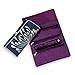 Jewelry Roll Clutch - Embroidered Chrysanthemum (Mauve)