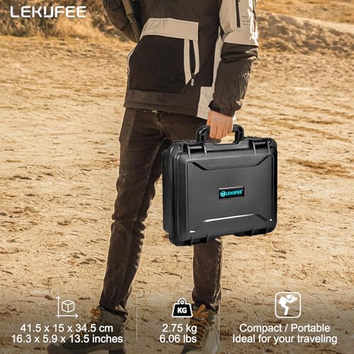 Lekufee Waterproof Hard Case for DJI Avata 2 Drone, Fly More Combo,DJI Goggles 3(NOT for Goggles N3), RC Motion 3, FPV Remote Controller 3 and Accessories(Case Only)
