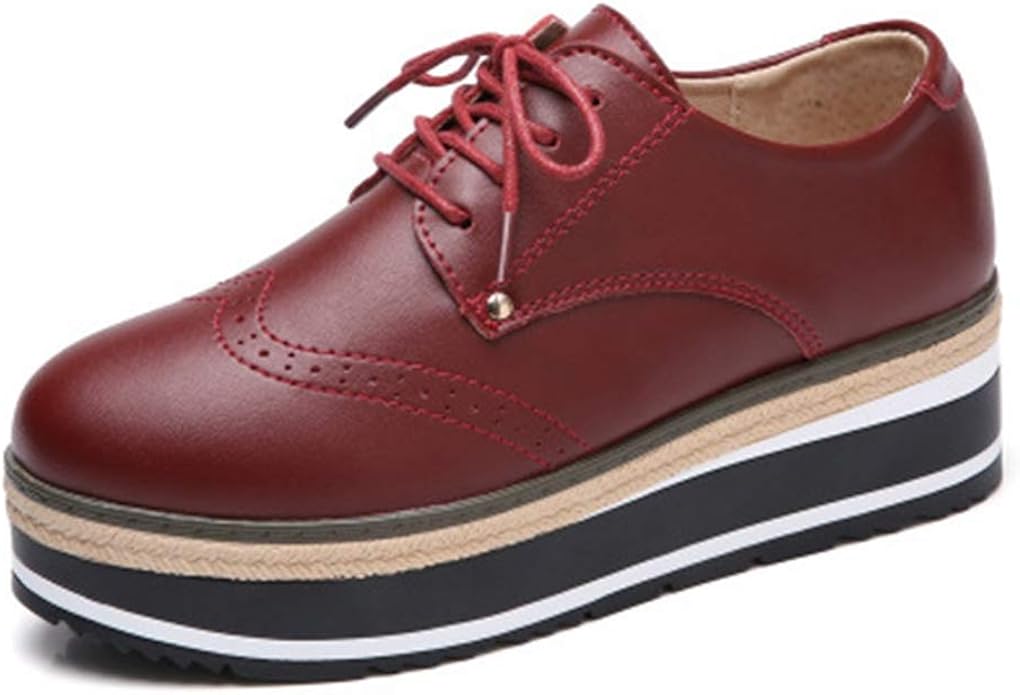 platform heeled oxfords