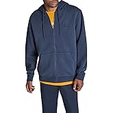 Converse Men's Left Chest Star Chevron Embroidered Full Zip Hoodie, Blue, XL