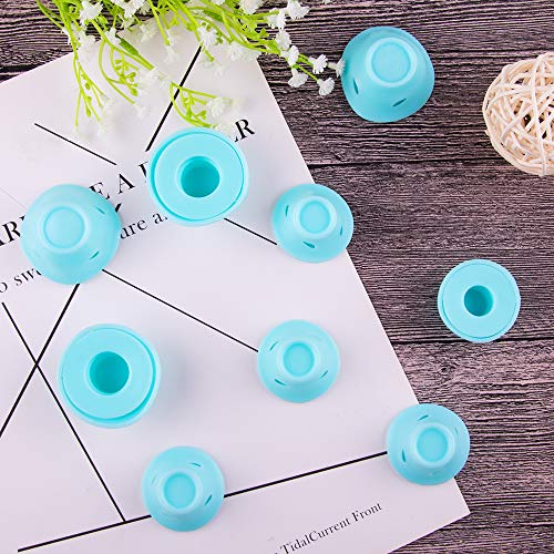image for SIQUK 70 Pcs Hair Rollers Silicone Blue Hair Curlers Set Including 35 