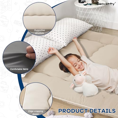 Beauenty Japanese Floor Mattress, Roll Up Quilted Bed Futon Mattress, Thicken Sleeping Pad, Portable Daybed Guest Bed,120 * 200CM(Style 5)