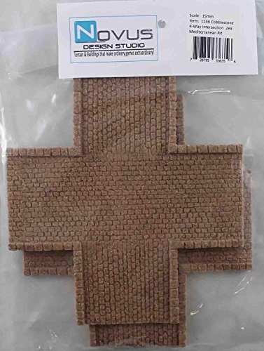 Mediterranean Cobblestone Fourway Intersection Road Novus Design Studio