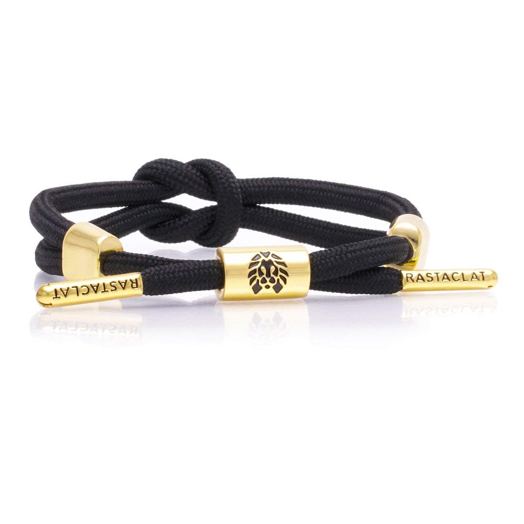 Rastaclat Mens Jet Knotted Bracelet, Black, OFA Amazon.in Clothing