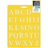 Delta Creative Stencil Mania Stencil, 7 by 10-Inch, 970650710 Times Alphabet