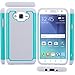 For Samsung Galaxy J7 (2015 Version) Case, LK [Shock Absorption] Drop Protection Hybrid Armor Defender Protective Case Cover (Mint)