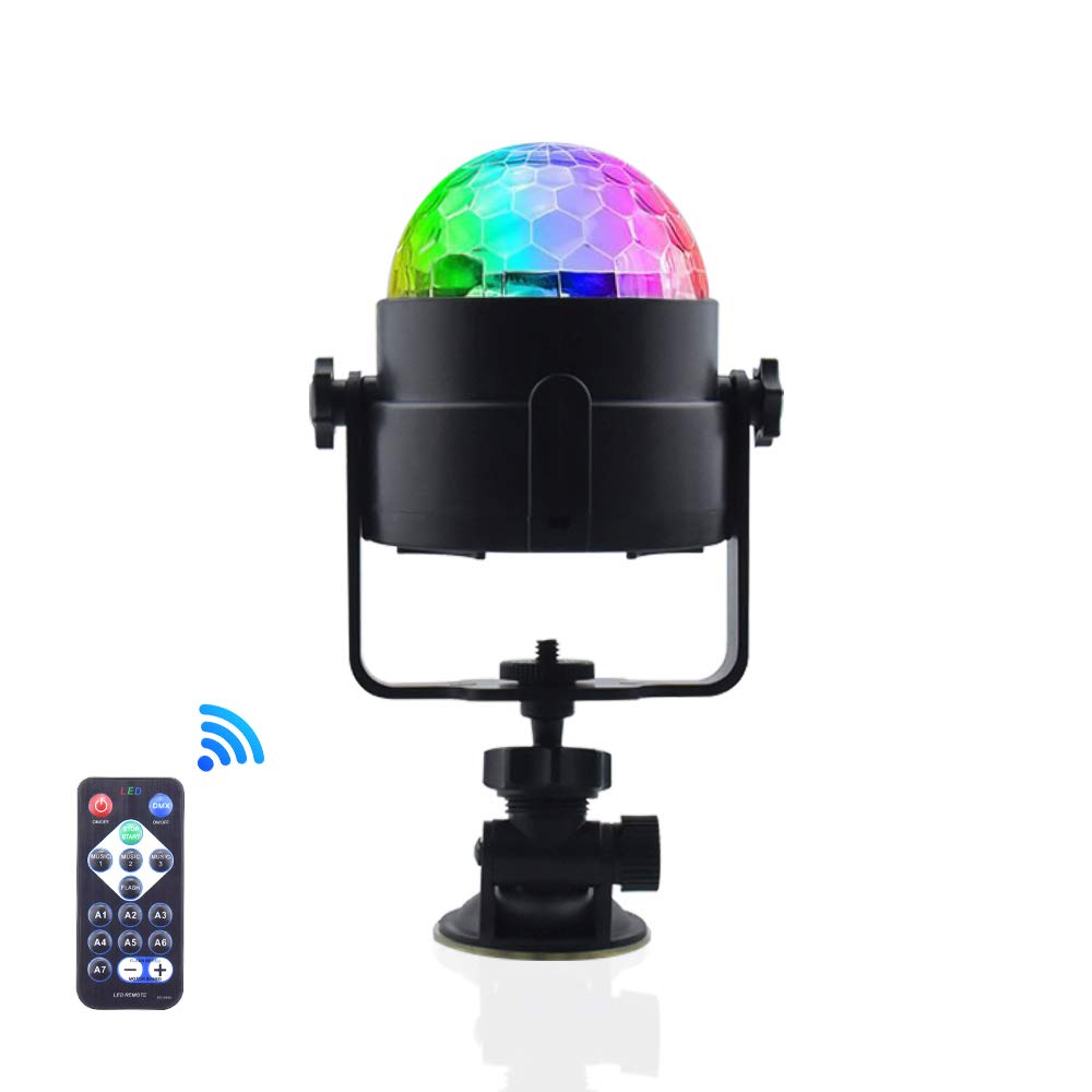 Buy Luxvista LED Disco Ball Light, 3W RGB DJ Light, Sound Activated LED