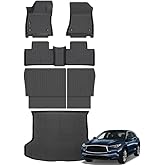 Jenofa-for Infiniti QX50 2019-2025 & QX55 2022-2025 Floor Mats Automotive All Weather Car Mat for Infiniti QX55 Accessories (Floor Mats & Rear Seat Back Mats & Cargo Liner)