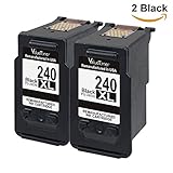 Valuetoner Canon MG3620, Remanufactured Ink Cartridge Replacement For Canon PG-240XL 240XL High Yield (2 Black) for Canon Pixma MX532 MG2120 MG2220 MG3120 MG3122 MG3220 MG3222 MX432 MG3520 MX452 MX512