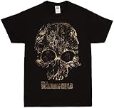 Walking Dead Walker Skull T-Shirt (X-Large, Black)