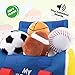 Etna My Sports Bag, Plush Toy Play Set - Toddler Sensory Toys with Plush Balls That Make Sports Sounds and Cheers -Includes Sports Bag Plush Basketball Plush Baseball Plush Soccer Ball Plush Football