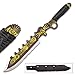 Black Legion Aether Master Steamer Sword with Sheath - Stainless Steel Construction, Non-Reflective Coating, Raised Design - Length 24