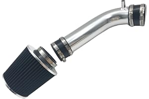 OBUYTO 3-Inch Cold Air Intake Kit + Filter Compatible for Infiniti FX35 G35 for Nissan 350Z 3.5L V6 2003-2006 Fits All Transmission Type (Black)