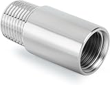 ERGAOBOY 2x 3/4" Male to Female BSP Nipple Cast Pipe 100mm 304 Stainless Steel view 6