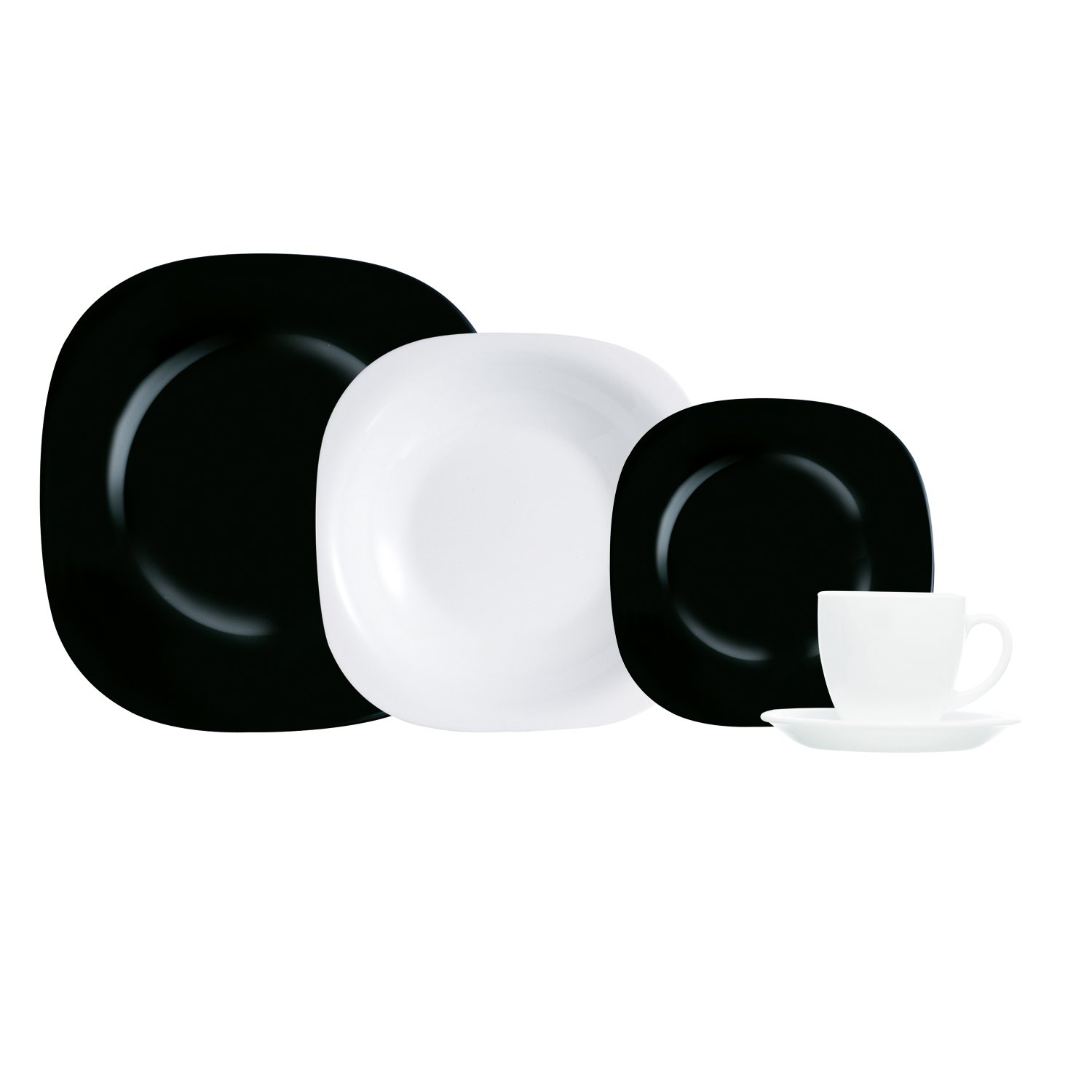 Luminarc 30 piezas black/white