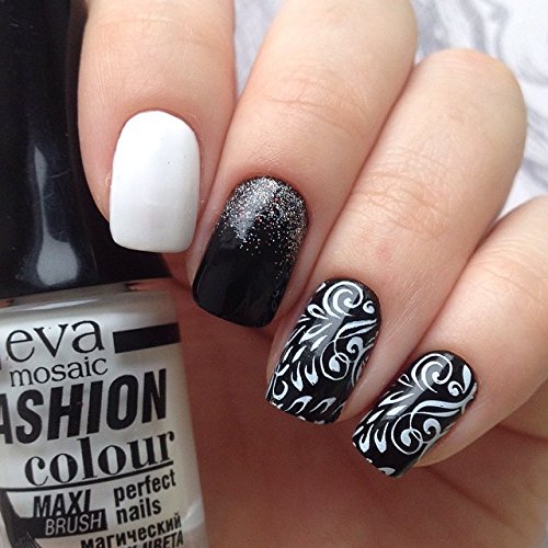 PUEEN Nail Art Stamp Collection Set 24B-L STAMPING BUFFET - LEISURE - NEW Set of 24 All You Can Stamp Full Size Stamping Image Plates Manicure DIY (Infinite Images With Your Creativity) Now with BONUS Storage Case-BH000415