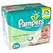 Pampers Natural Clean Unscented Water Baby Wipes 3X Refill Packs, 216 Count