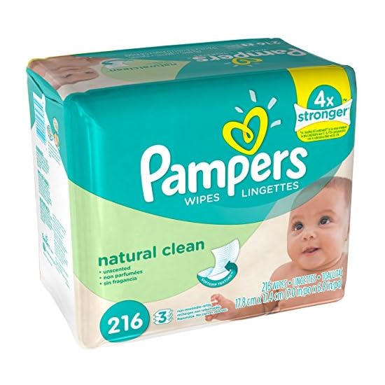 pampers natural clean wipes