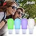 Dot&Dot Travel Bottles - 4 Piece Set of 2 oz Leak Proof Travel Containers for Travel Size Toiletries