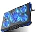 Carantee Laptop Cooling Pad Noiseless Notebook Cooler Pad Stands Adjustable Laptop Cooler USB Powered, Blue Light, 12