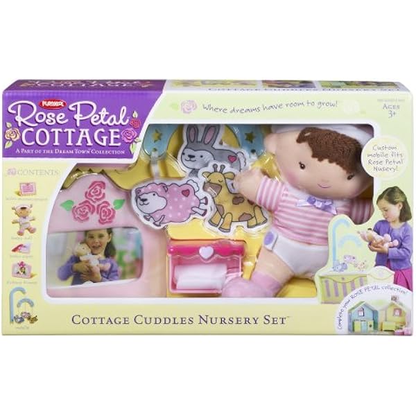Amazon Com Playskool Rose Petal Cottage Cuddles Nursery Set Toys
