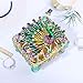 YUFENG Trinket Box Metal Enameled Collectable Wedding Jewelry Ring Holder Organizer (Peacock Box)