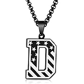 Hisatan Triangle Initial Necklace for Men Women, Stainless Steel Triangle A-Z Letter Pendant Minimalist Silver Mens Geometric Twist Chain Jewelry Gifts for Him Boyfriend Husband, 22+2 IN