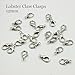 In A Box(1325pcs/box) Kit with 5 Colors 1150 Pcs Open Jump Rings 4mm and 100 Pcs Ribbon Clamp Crimps with Loop Iron Ribbon Ends 10mm and 75 Pcs Lobster Claw Clasp 12mm Jewelry Making Findings