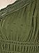 Anna-Kaci Peasant Maiden Boho Inspired Cap Sleeve Lace Trim Maxi Dress, Olive Green, X-Large