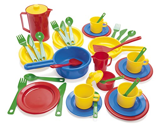 Dantoy 4223 41 Piece Toddler Cookware and Dish Set
