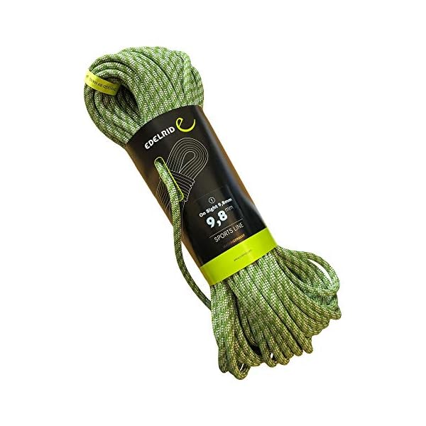 Edelrid Kletterseil On Sight 9,8 mm (dynamisches Einfachseil), Farbe:Green, GrÃ¶Ãe:30 Meter