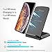 Seneo Wireless Charger, Qi Certified Wireless Charging Stand Compatible with iPhone Xs MAX/XR/XS/X/8/8 Plus, 10W for Galaxy Note 9/S9/S9 Plus/Note 8/S8, 5W All Qi-Enabled Phones(No AC Adapter)