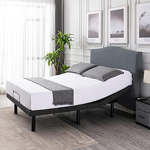 S*MAX Adjustable Bed Frame Twin XL Dual Motors Dual USB Ports Wireless