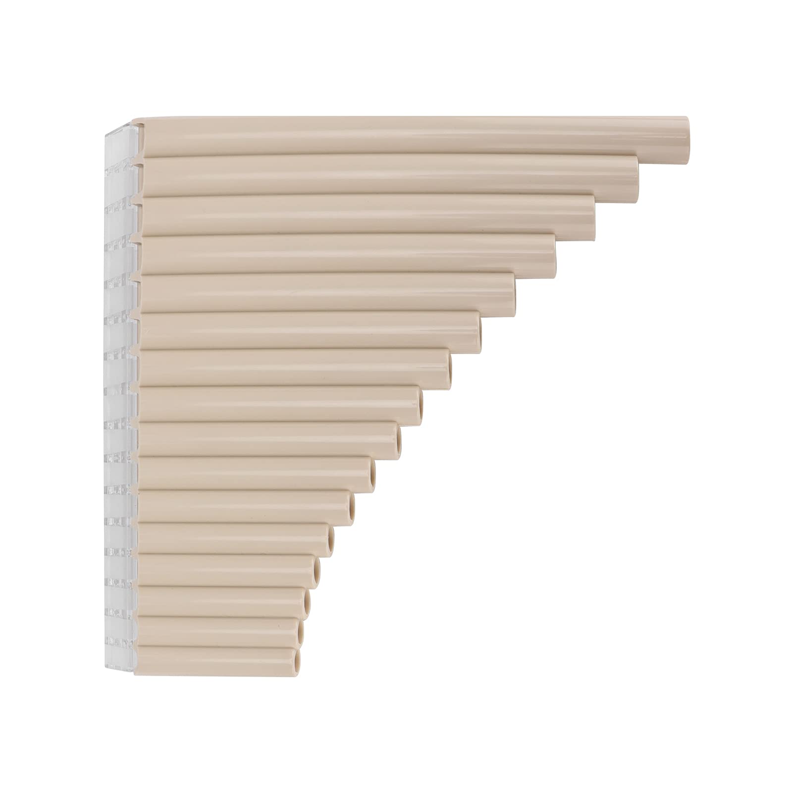 Pan Pipes, C Key Musical Pan Flute Children 16 Pipes for Beginners for Teaching Staff for Adults(creamy-white)