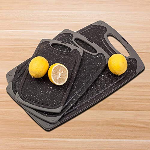 Cutting Board Set for Kitchen Reversible Cutting Boards 3pcs, BPA Free